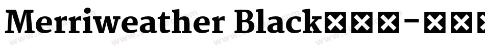 Merriweather Black转换器字体转换